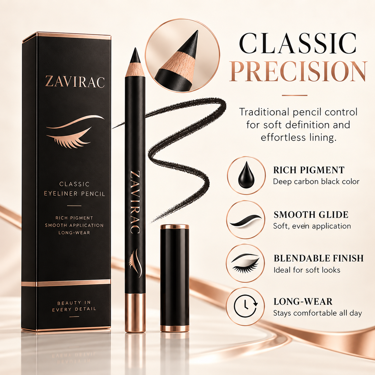 ZAVIRAC Classic Eyeliner Pencil