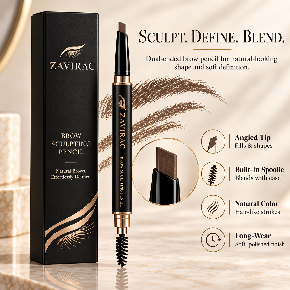 ZAVIRAC Brow Sculpting Pencil