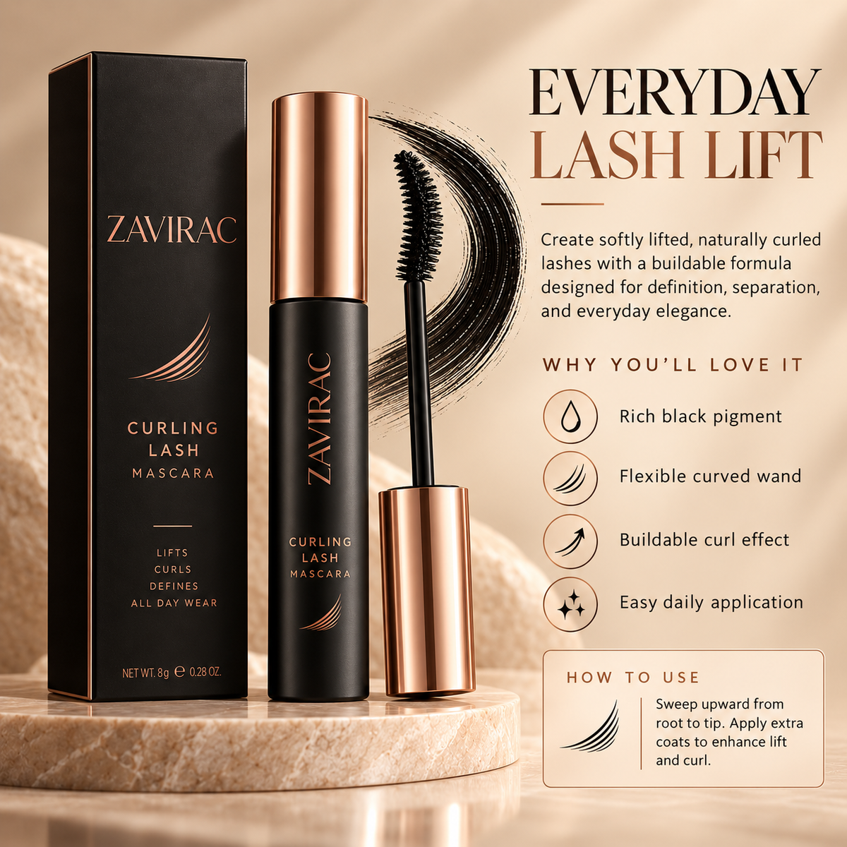 ZAVIRAC Curling Lash Mascara