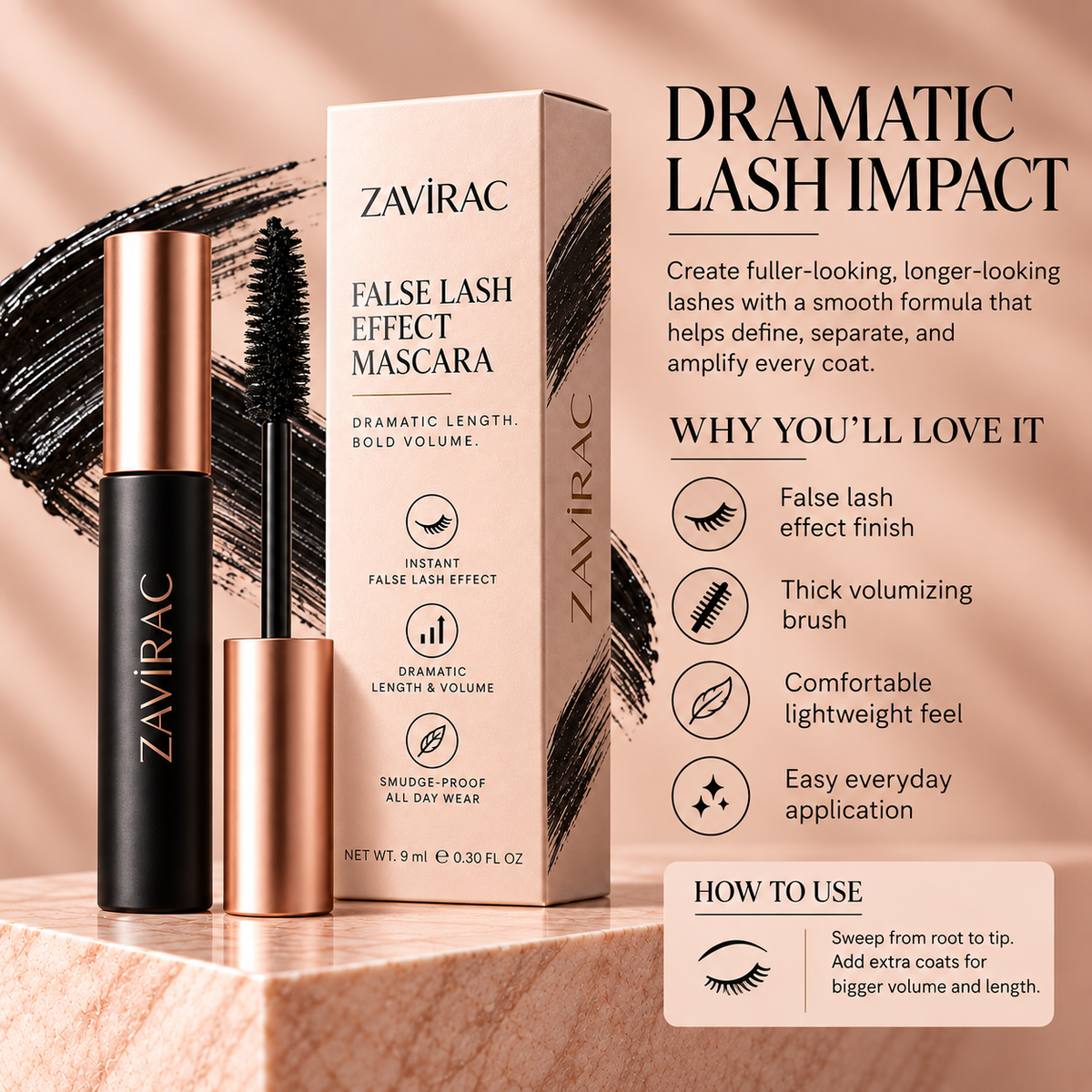 ZAVIRAC False Lash Effect Mascara