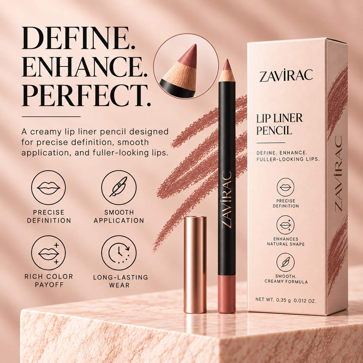 ZAVIRAC Lip Liner Pencil